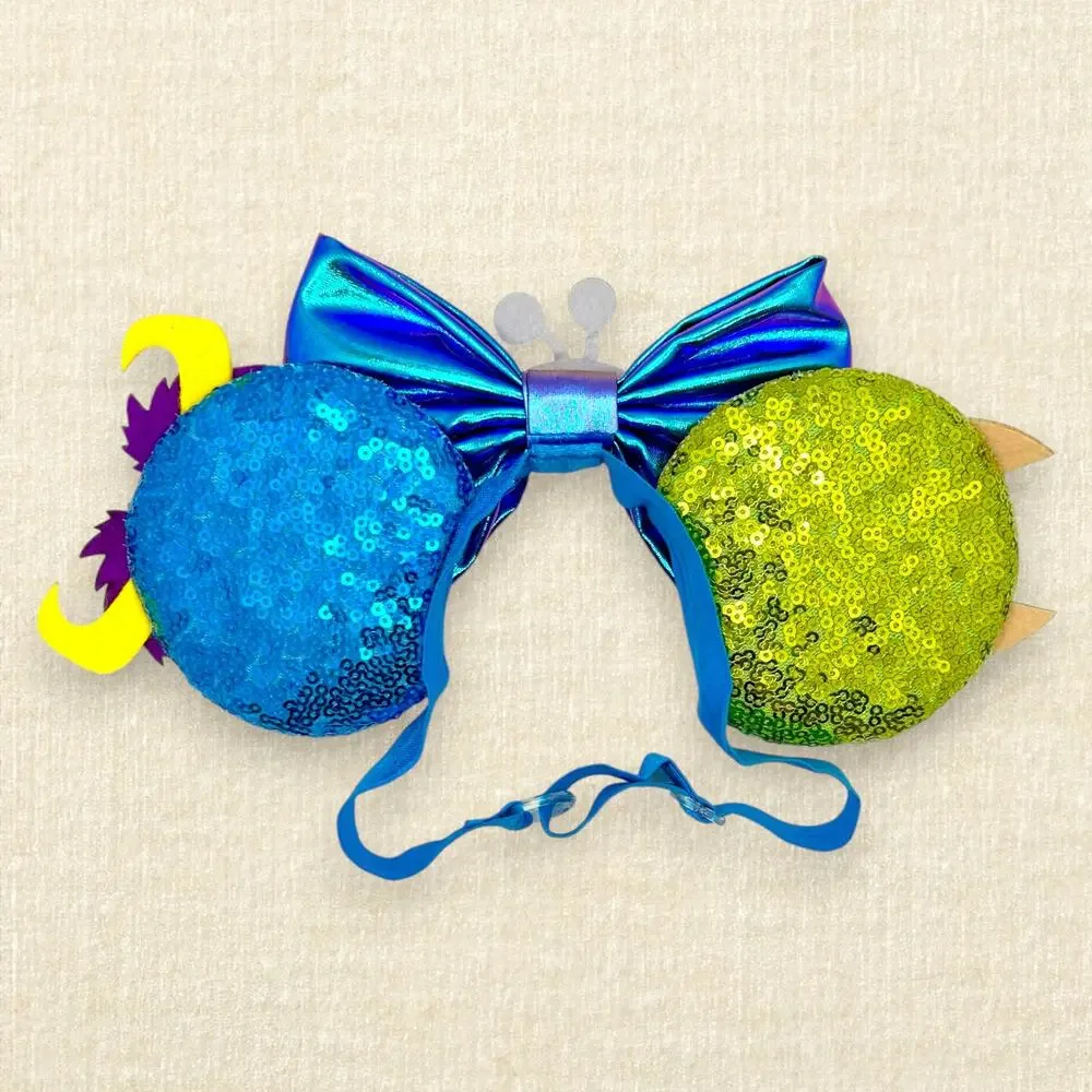 Elastic Mike & Sulley Monsters Inc Minnie Ears | Disney-Inspired Mouse Ears